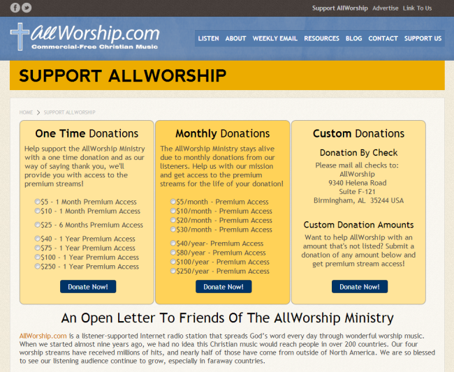 allworship-donations