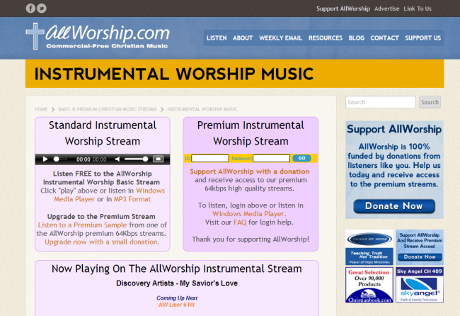 allworship-listen-page